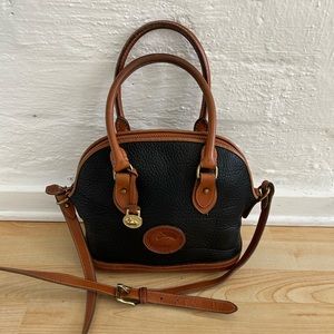 Vintage  Dooney & Bourke Domed All Wear Leather Purse Norfolk Satchel Collection